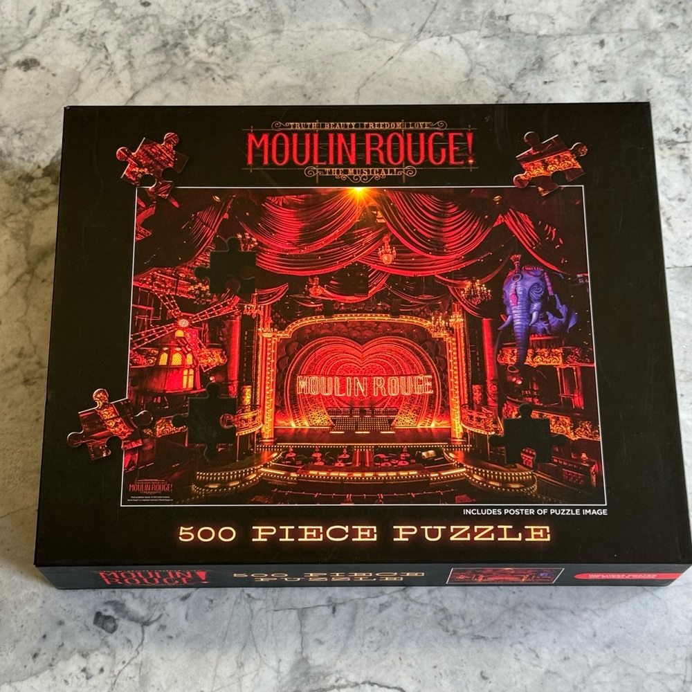 RARE Moulin Rouge! The Musical 500-Piece Jigsaw Puzzle BROADWAY
